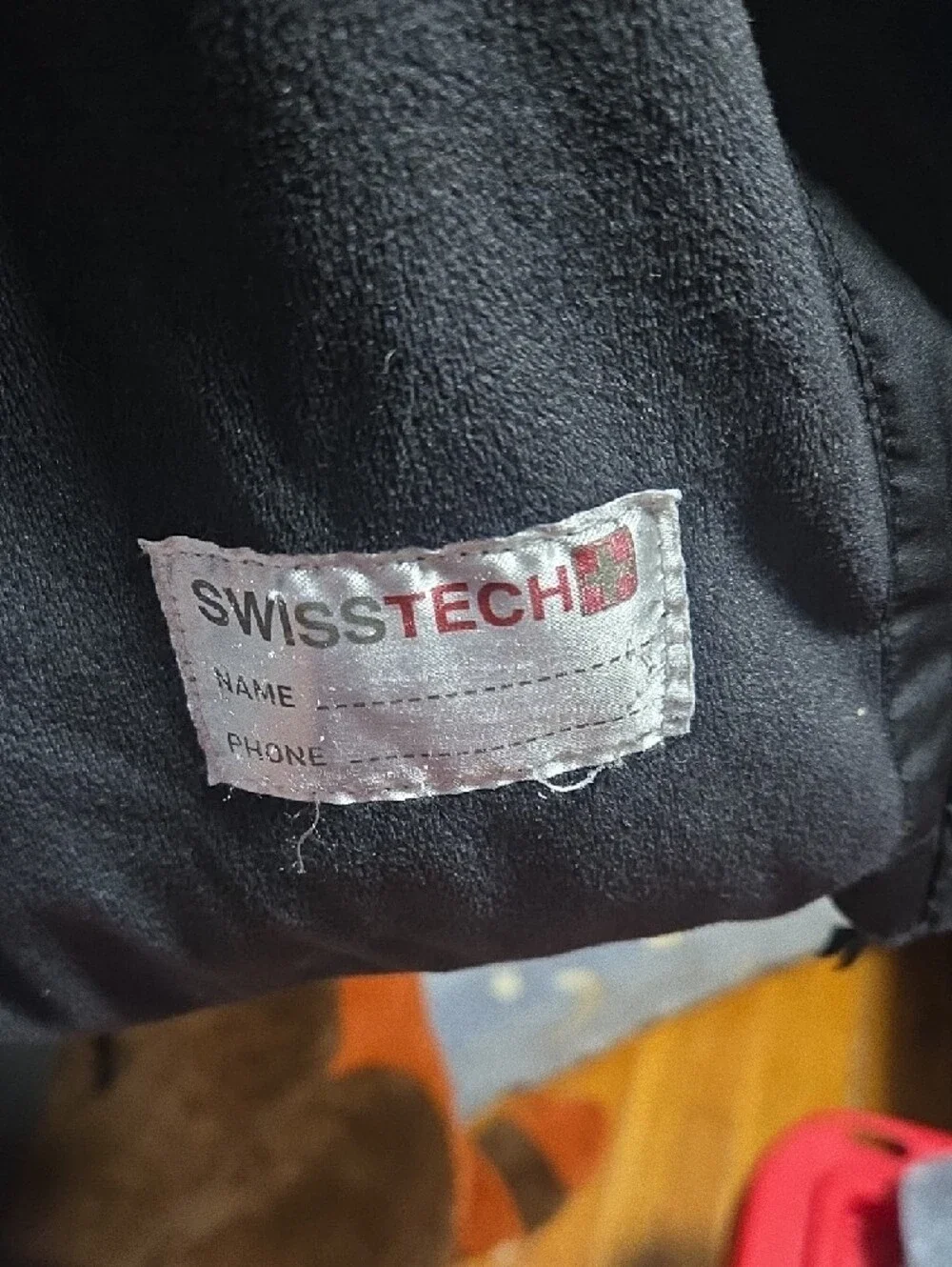 Swiss Tech Kids Black Hooded Puffer Coat